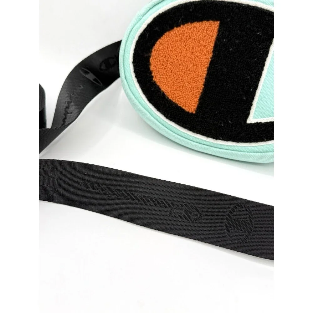 CHAMPION Prime Waist Pack Crossbody Bag Big‎ C Logo Light Mint Green Letterman
